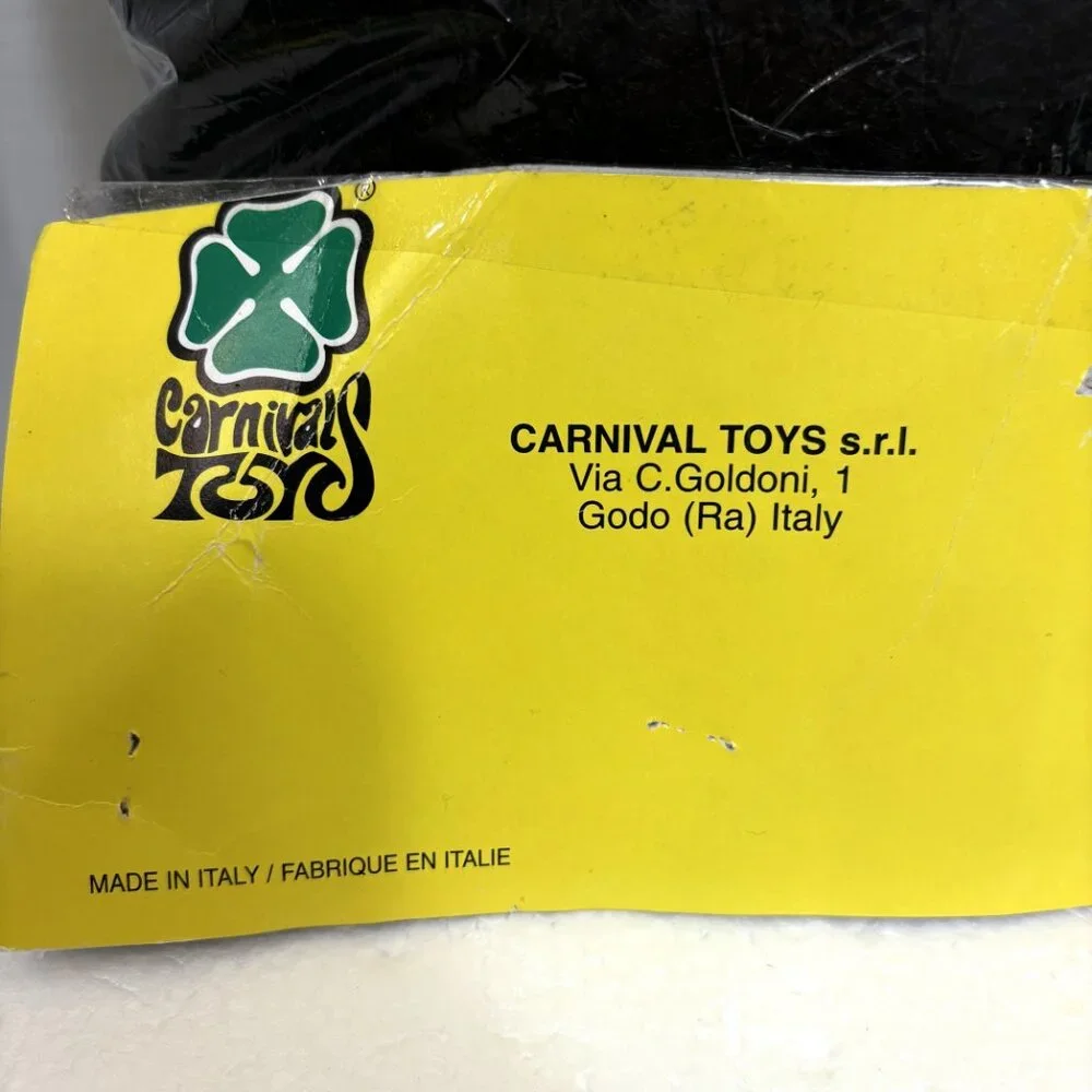 X Large Blk Afro Wig  by Carnival Toys Made in Italy NWT NOS